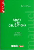 Couverture du livre « Droit des obligations (13e édition) » de Bertrand Fages aux éditions Lgdj