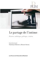 Couverture du livre « Partage de l'intime (le) - histoire, esthetique, politique : cinema » de Collectif/Berthet aux éditions Pu De Montreal