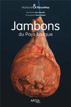 Couverture du livre « Jambons du pays basque » de Leon Mazzella aux éditions Artza