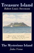 Couverture du livre « Treasure Island + The Mysterious Island (2 Unabridged Classics) » de Robert Louis Stevenson et Jules Verne aux éditions E-artnow