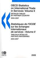 Couverture du livre « Statistiques de l'ocde sur les echanges internationaux de services : volume ii - tableaux detailles » de  aux éditions Ocde