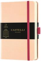 Couverture du livre « Carnet aquarela poche ligne rose pale » de Castelli aux éditions Castelli Milano