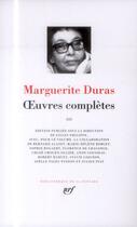 Couverture du livre « Oeuvres complètes t.3 » de Marguerite Duras aux éditions Gallimard