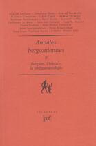 Couverture du livre « Annales bergsoniennes Tome 2 ; Bergson, Deleuze, la phénoménologie » de Frederic Worms aux éditions Puf