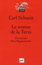 Couverture du livre « Le nomos de la Terre » de Schmitt Carl aux éditions Puf