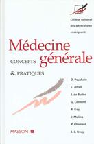 Couverture du livre « Medecine generale : concepts et pratiques » de College National Des aux éditions Elsevier-masson