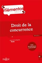 Couverture du livre « Droit de la concurrence » de Jean-Christophe Roda aux éditions Dalloz