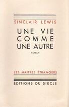Couverture du livre « Une vie comme une autre » de Sinclair Lewis aux éditions Nel