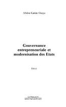 Couverture du livre « Gouvernance entrepreneuriale et modernisation des etats » de Abdoul Karim Gueye aux éditions Editions Le Manuscrit