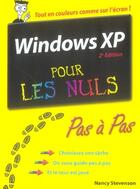 Couverture du livre « Windows xp pour les nuls (2e édition) » de Nancy Stevenson aux éditions First Interactive
