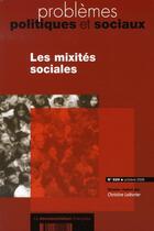 Couverture du livre « Les mixites sociales » de Christine Lelevrier aux éditions Documentation Francaise