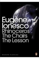 Couverture du livre « Rhinoceros ; the chairs ; the lesson » de Eugene Ionesco aux éditions Adult Pbs