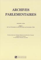 Couverture du livre « Archives parlementaires de 1787 a 1860 - 100 » de  aux éditions Cnrs