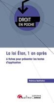Couverture du livre « La loi Elan, 1 an après ; 6 fiches pour présenter les textes d'application » de Patrice Battistini aux éditions Gualino