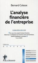 Couverture du livre « L'analyse financière de l'entreprise » de Bernard Colasse aux éditions La Decouverte