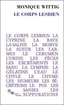 Couverture du livre « Le Corps lesbien » de Monique Wittig aux éditions Minuit