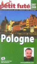 Couverture du livre « Pologne (édition 2007/2008) » de Collectif Petit Fute aux éditions Le Petit Fute