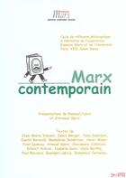 Couverture du livre « Marx contemporain » de  aux éditions Syllepse