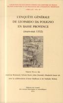 Couverture du livre « Enquete generale de leopardo da foligno vol 7 » de Thierry Pecout aux éditions Cths Edition