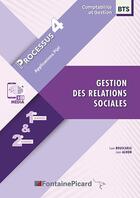 Couverture du livre « Processus 4 - gestion des relations sociales - 1re et 2e annees bts cg » de Aldon/Bouscarle aux éditions Fontaine Picard