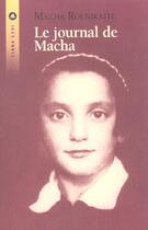 Couverture du livre « Le journal de macha » de Rolnikaite aux éditions Liana Levi