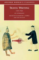 Couverture du livre « Travel Writing 1700-1830: An Anthology » de Elizabeth A Bohls aux éditions Oxford University Press Uk