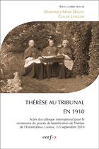 Couverture du livre « Thérèse au tribunal en 1910 » de  aux éditions Cerf