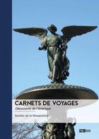 Couverture du livre « Carnets de voyages : découverte de l'Amérique » de Amelie De La Musardiere aux éditions Publibook