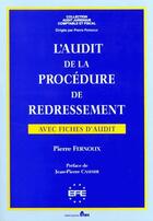 Couverture du livre « Audit procedure de redressem. » de Fernoux aux éditions Efe