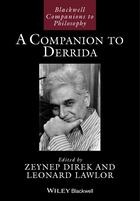 Couverture du livre « A Companion to Derrida » de Zeynep Direk et Leonard Lawlor aux éditions Wiley-blackwell