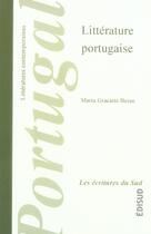 Couverture du livre « Littérature portugaise » de Maria Graciete Besse aux éditions Edisud