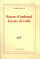 Couverture du livre « Facons d'endormi facons d'eveille » de Henri Michaux aux éditions Gallimard (patrimoine Numerise)