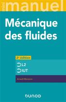 Couverture du livre « Mini manuel de mecanique des fluides - 2e ed. - rappels de cours, exercices corriges » de Arnault Monavon aux éditions Dunod