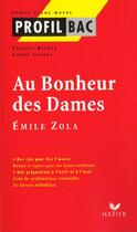 Couverture du livre « Au bonheur des dames, d'Emile Zola » de  aux éditions Hatier