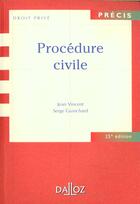 Couverture du livre « Procedure Civile » de Vincent et Guinchard aux éditions Dalloz