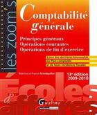 Couverture du livre « Comptabilité générale (édition 2009/2010) » de Beatrice Grandguillot et Francis Grandguillot aux éditions Gualino