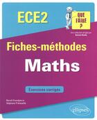 Couverture du livre « Mathématiques : ECE 2e année » de Stephane Preteseille et Benoit Grandpierre aux éditions Ellipses