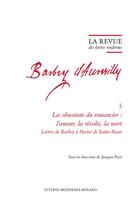 Couverture du livre « La revue des lettres modernes - les obsessions du romancier : l'amour, la revolt - les obsessions du » de  aux éditions Classiques Garnier