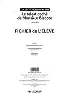 Couverture du livre « Lecture En Tete ; Le Talent Caché De Monsieur Biscoto ; Fichier De L'Elève » de Laurent Blot aux éditions Sedrap