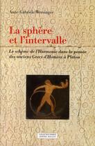 Couverture du livre « La sphère et l'intervalle ; le schème de l'harmonie » de Anne-Gabriele Wersinger aux éditions Millon