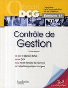 Couverture du livre « Objectif DCG ; contrôle de gestion » de Messier-S aux éditions Hachette Education