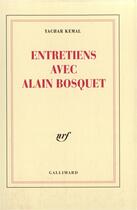 Couverture du livre « Entretiens avec alain bosquet » de Yachar Kemal aux éditions Gallimard