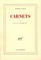 Couverture du livre « Carnets t.3 ; mars 1951 - décembre 1959 » de Albert Camus aux éditions Gallimard