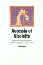 Couverture du livre « Aucassin et nicolette » de Anonyme / Stalloni Y aux éditions Ecole Des Loisirs