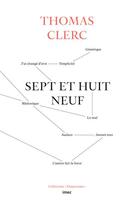 Couverture du livre « Sept et huit neuf » de Thomas Clerc aux éditions Imec