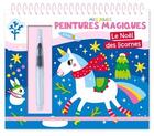 Couverture du livre « Mes jolies peintures magiques : le Noël des licornes » de Atelier Cloro aux éditions 1 2 3 Soleil