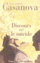 Couverture du livre « Dialogues sur le suicide » de Giacomo Casanova aux éditions Rivages