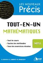 Couverture du livre « Tout-en-un ; mathématiques MPSI » de Daniel Guinin aux éditions Breal