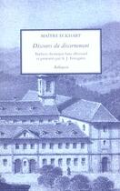 Couverture du livre « Discours du discernement (les) » de Maitre Eckhart aux éditions Arfuyen