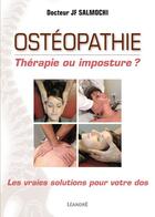 Couverture du livre « Osteopathie, therapie ou imposture ? » de Salmochi/Jean-Franco aux éditions La Taillanderie